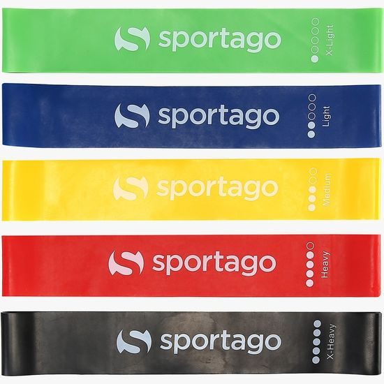 Sportago set odporových gúm a kĺzavých diskov