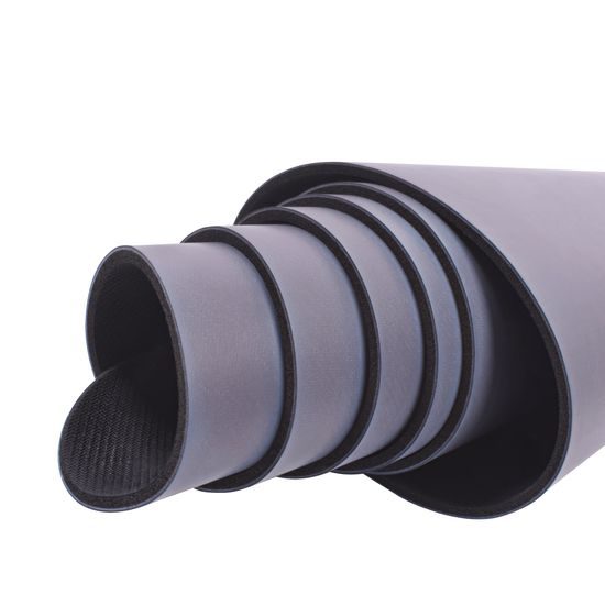 Gumová jóga podložka Sportago Indira 183x66 cm - šedá