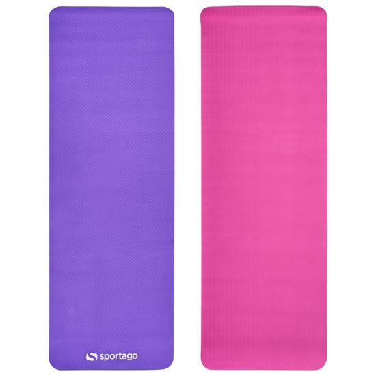 Podložka na cvičenie Sportago TPE Yoga dvouvrstvá 173x61x0,4 cm, fialová