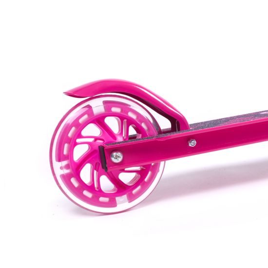 Koloběžka Scudoo Teeno Pro se svítícími kolečky - růžová