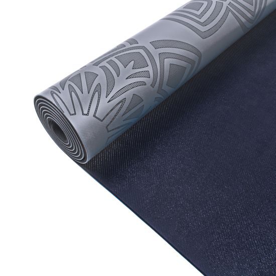 Gumová jóga podložka Sportago Šánti 183x66 cm - šedá