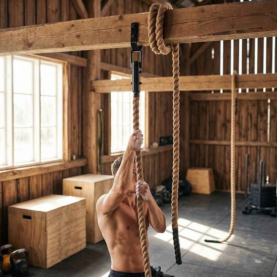 Šplhacie lano Sportage Climbmaster 38mm - 9m