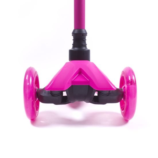 Trojkolka Scudoo Kido Pro so svietiacimi kolieskami - ružová