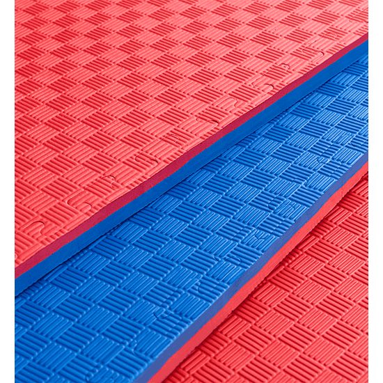 Sportago Tatami Taekwondo podložka 100x100cm červeno-modrá