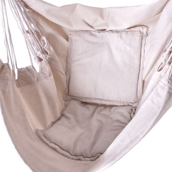 Sportago Playa Deluxe závěsné houpací křeslo, béžové