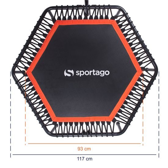 Sportago Whee jumping trampolína 117 cm, oranžová