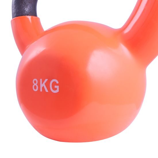 Sportago kovový vinyl Kettlebell 8 kg