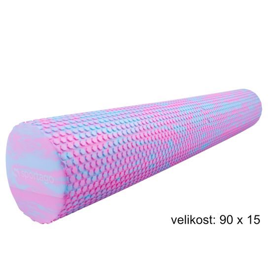 Yoga válec Sportago Seymour, modro-růžový