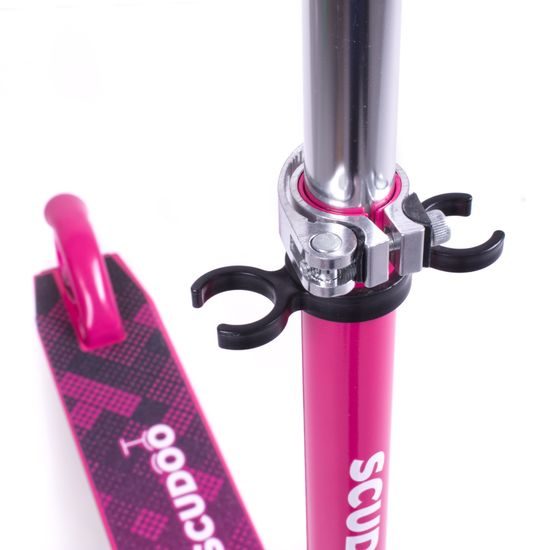 Koloběžka Scudoo Teeno Pro se svítícími kolečky - růžová