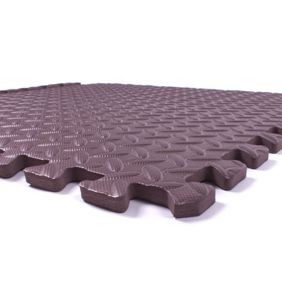 Puzzle podložka Sportago Easy-Lock 30x30x1,2 cm, 4 ks, káva