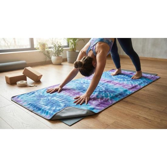 Yoga ručník Sportago anti-slip colors - modrý