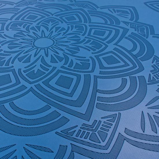 Gumová jóga podložka Sportago Šánti 183x66 cm - tmavě modrá