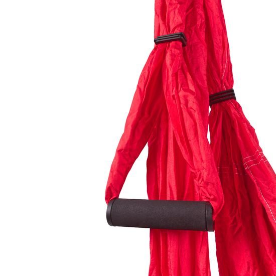 Závěs na jógu Sportago Fly Yoga, červený