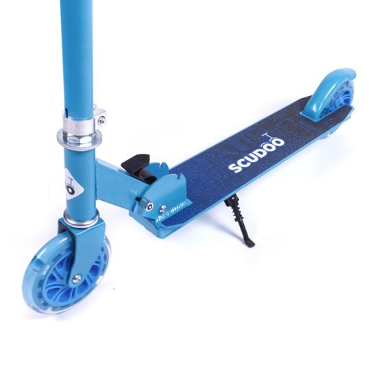 Koloběžka Scudoo Teeno Pro se svítícími kolečky - modrá