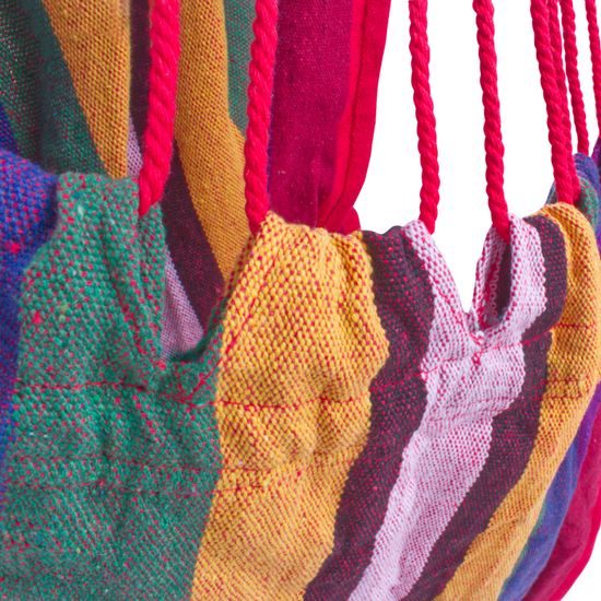 Sportage Playa závesné hojdacie kreslo, do 120 kg, farebné pruhy