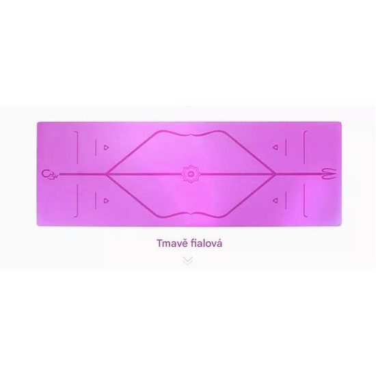 Gumová jogová podložka Sportago Amita 185x68x0,45 cm