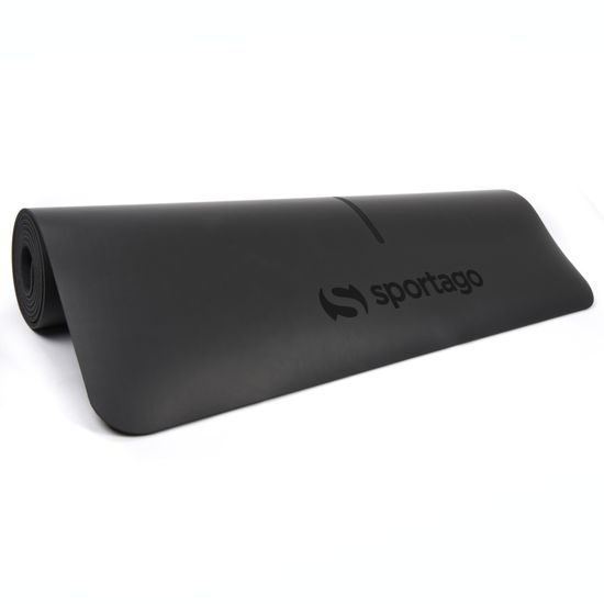 Gumová jogová podložka Sportago Amita 185x68x0,45 cm