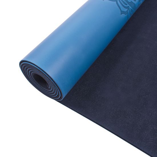 Gumová jóga podložka Sportago Indira 183x66 cm - tmavě modrá
