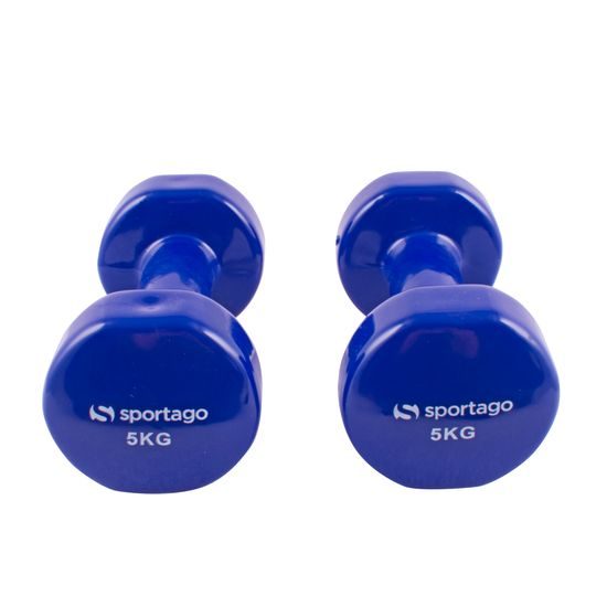 Vinylové činky Sportago Kirby, 2x5 kg