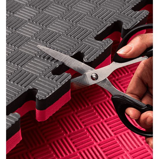 Sportago Tatami Taekwondo podložka 100x100cm čierno-červená