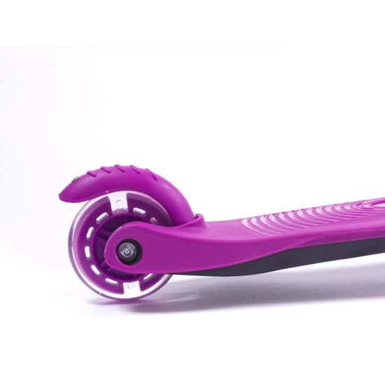Trojkolka Scudoo Kido Pro so svietiacimi kolieskami - fialová