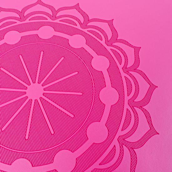 Gumová jóga podložka Sportago Indira 183x66 cm - růžová