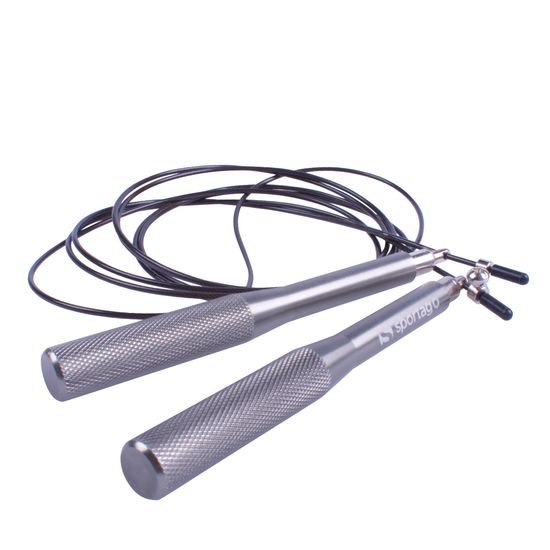 Švihadlo Sportago CrossFit Speed Pro Šedá