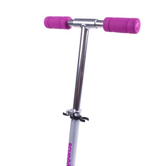 Koloběžka Scudoo Teeno Pro se svítícími kolečky - fialová