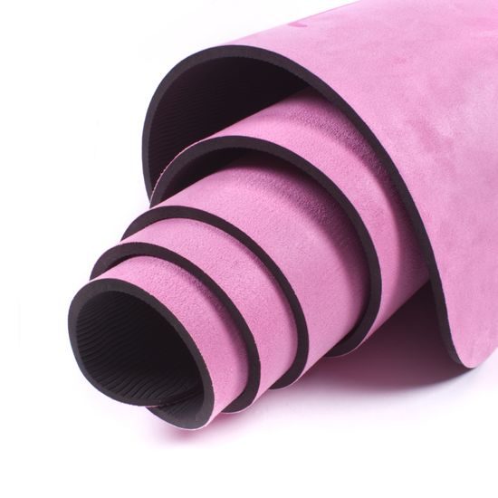 Designová TPE podložka na jógu Sportago s mikrovláknem 183x61 cm - růžová mandala