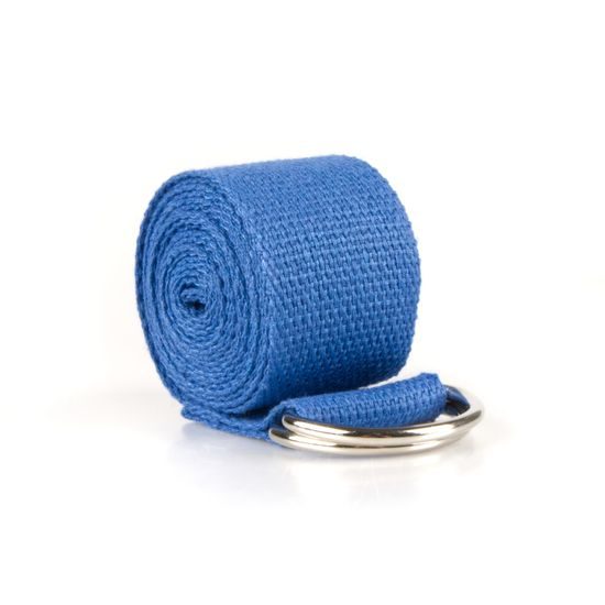 Modrý yoga strap