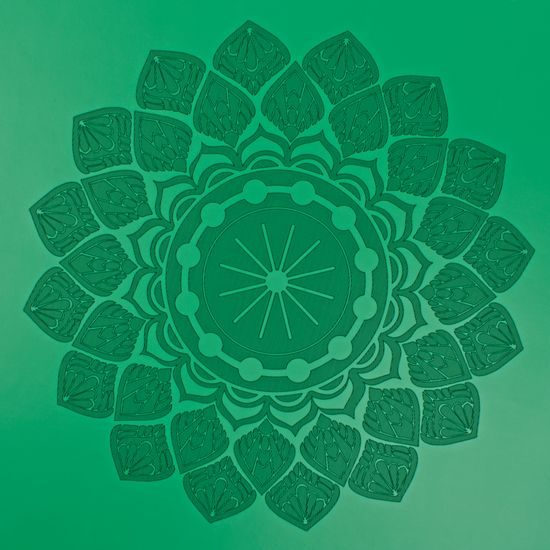 Gumová jóga podložka Sportago Indira 183x66x0,3cm - zelená