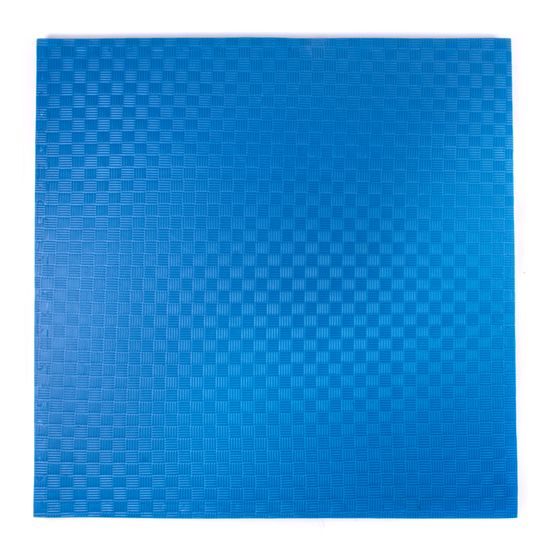 Sportago Tatami Taekwondo podložka 100x100cm žltá-modrá vzor 2