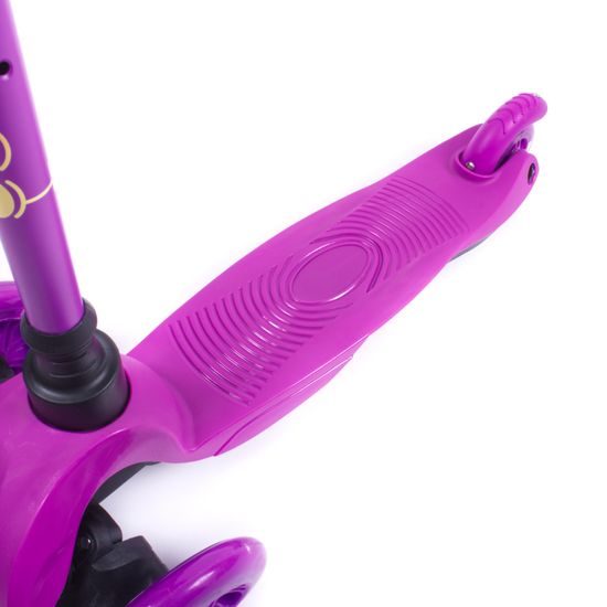 Trojkolka Scudoo Kido Pro so svietiacimi kolieskami - fialová