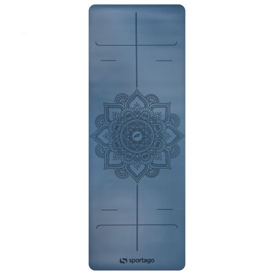 Gumová jogová podložka Sportago Amita 185x68x0,45 cm