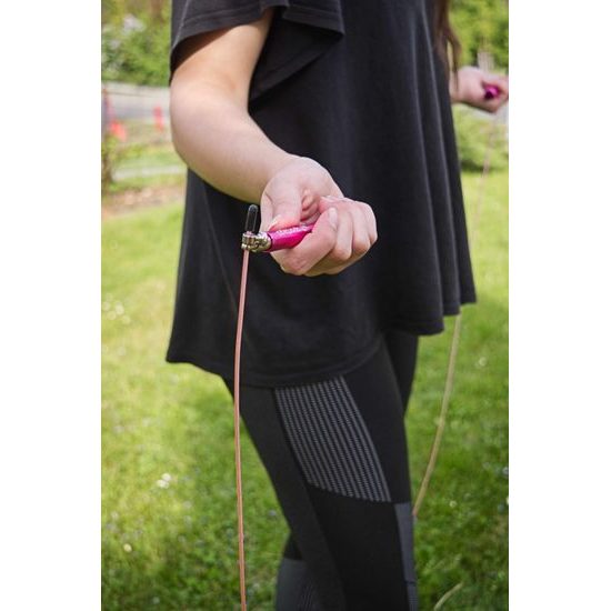 Švihadlo Sportago CrossFit Speed Pro Ružová