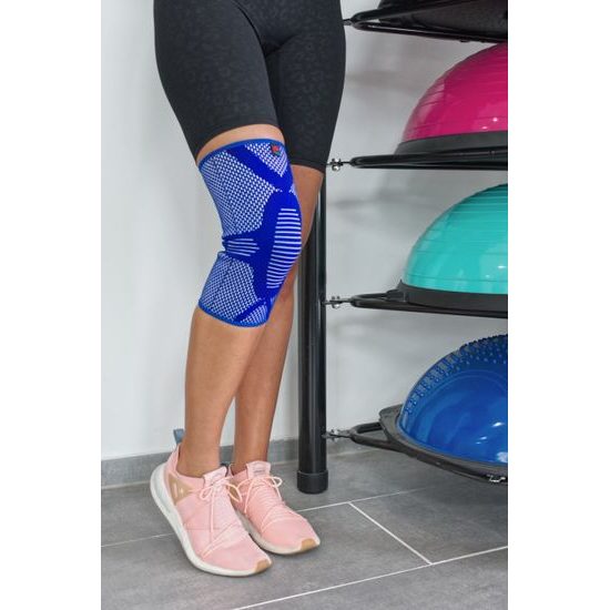 Sportago Sportovní bandáž na koleno elastická - modrá - 2 ks