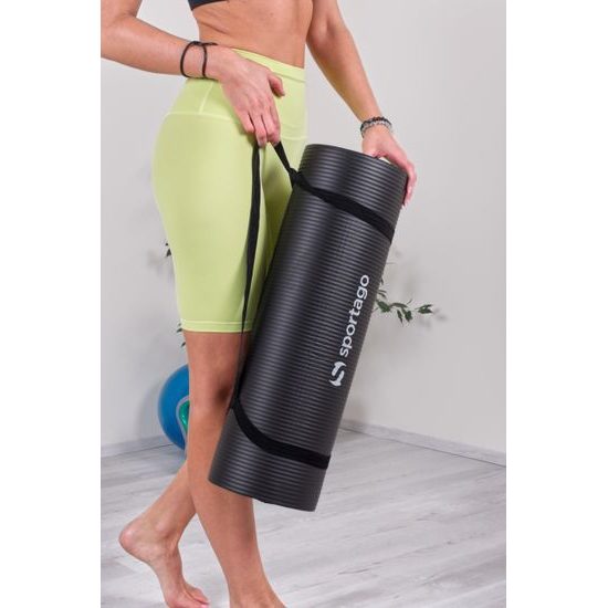 Podložka na cvičenie Sportago Pro, čierna