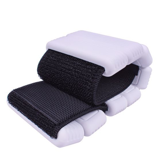 Sportago Fity Groove silikónové závažie na členky 2x0,5 kg, biele