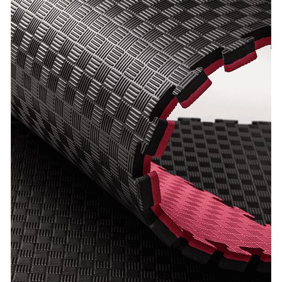Sportago Tatami Taekwondo podložka 100x100cm čierno-červená