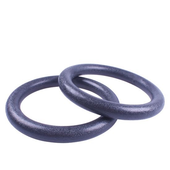 Závesné ABS gymnastické kruhy Sportago, černé