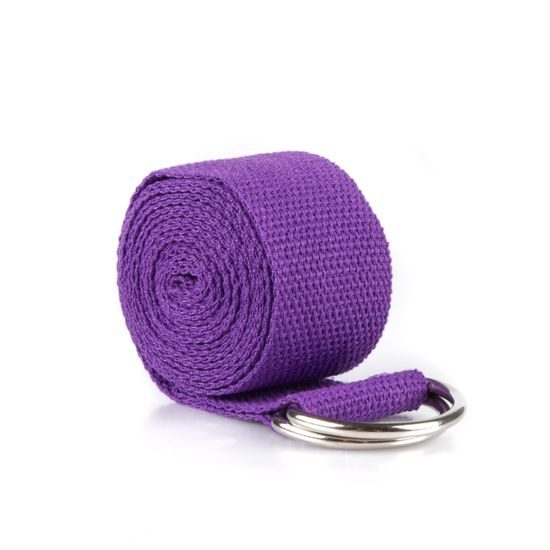 Fialový yoga strap
