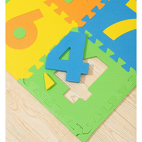 Puzzle podložka Sportago Easy-Lock 30x30x1 cm, 10 ks, čísla