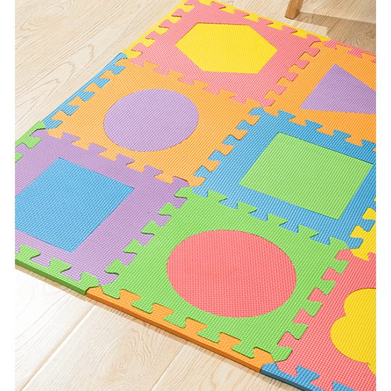 Puzzle podložka Sportago Easy-Lock 30x30x1 cm, 9 ks, obrazce