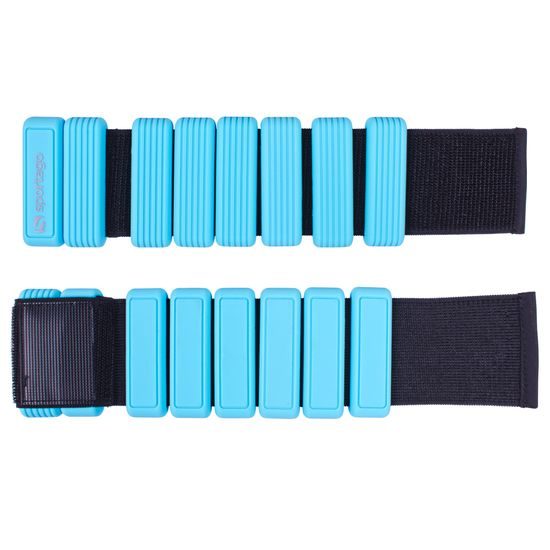 Sportago Fity Groove silikonové závaží na kotníky 2x0,5 kg, modré