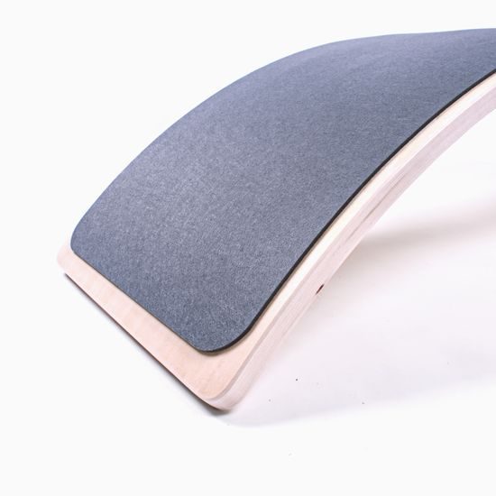 Sportago balanční dřevěná deska Courve, šedá