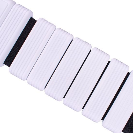 Sportago Fity Groove silikónové závažie na členky 2x0,5 kg, biele