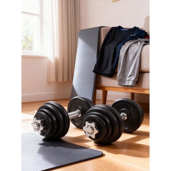 Sada jednoručných nakladacích činiek 2x15 kg Sportago Fader 30mm