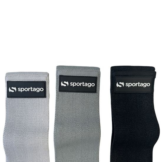 Sportago Hip Band set 3v1 textilných odporových gúm