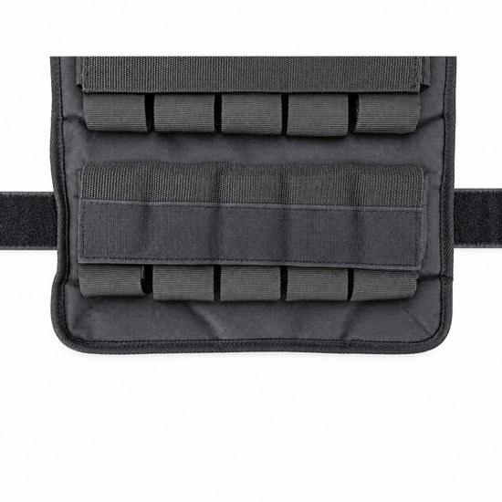 Detail vreciek na vyberateľné oceľové závažia vesty Sportago Fortis 20 kg
