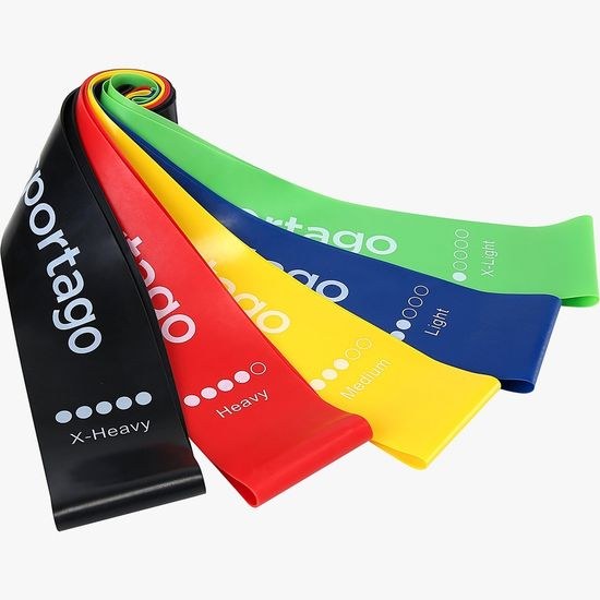Sportago set odporových gum a klouzavých disků